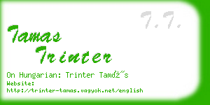 tamas trinter business card